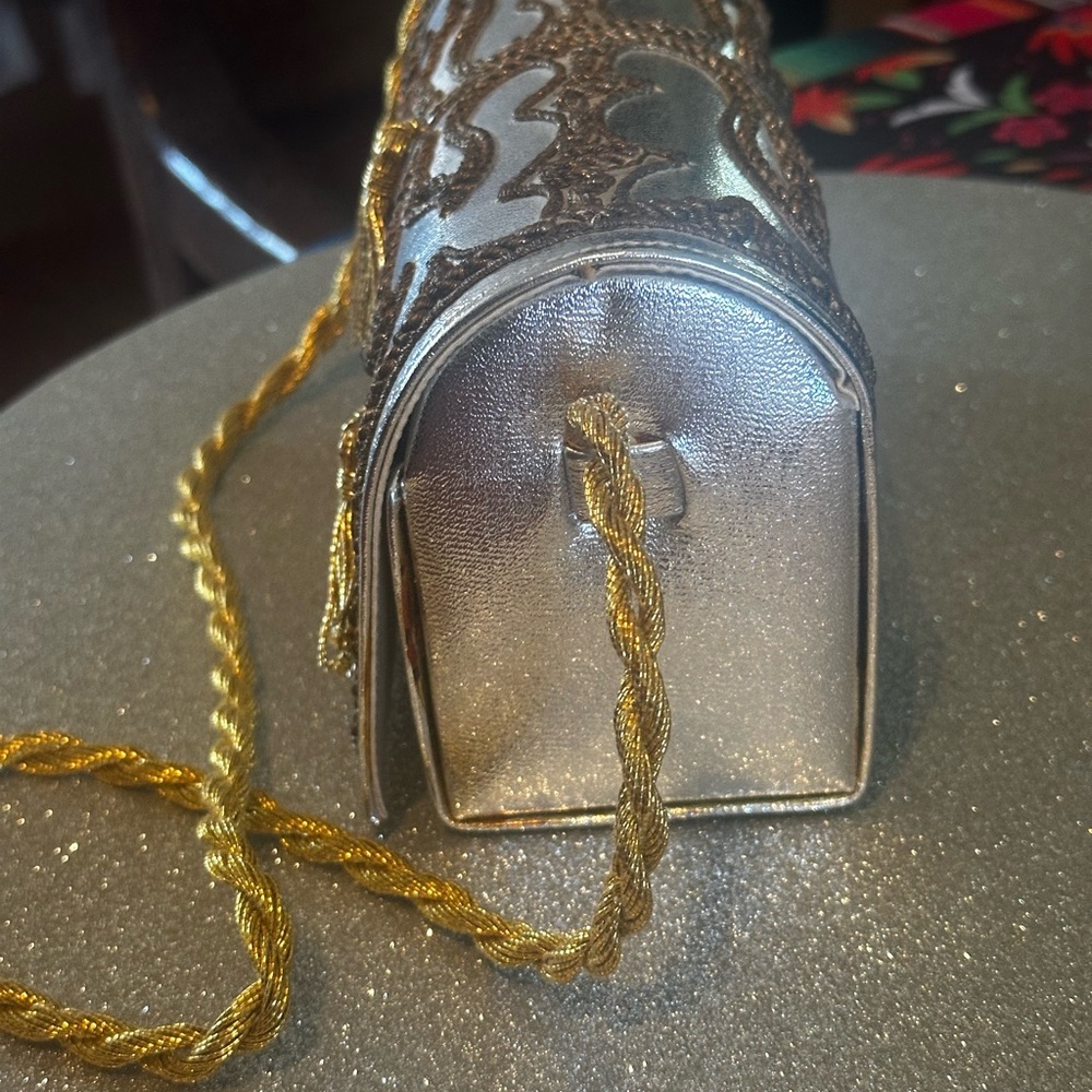 Gorgeous Vintage Arnold Scaasi Lame Embroidered Bag